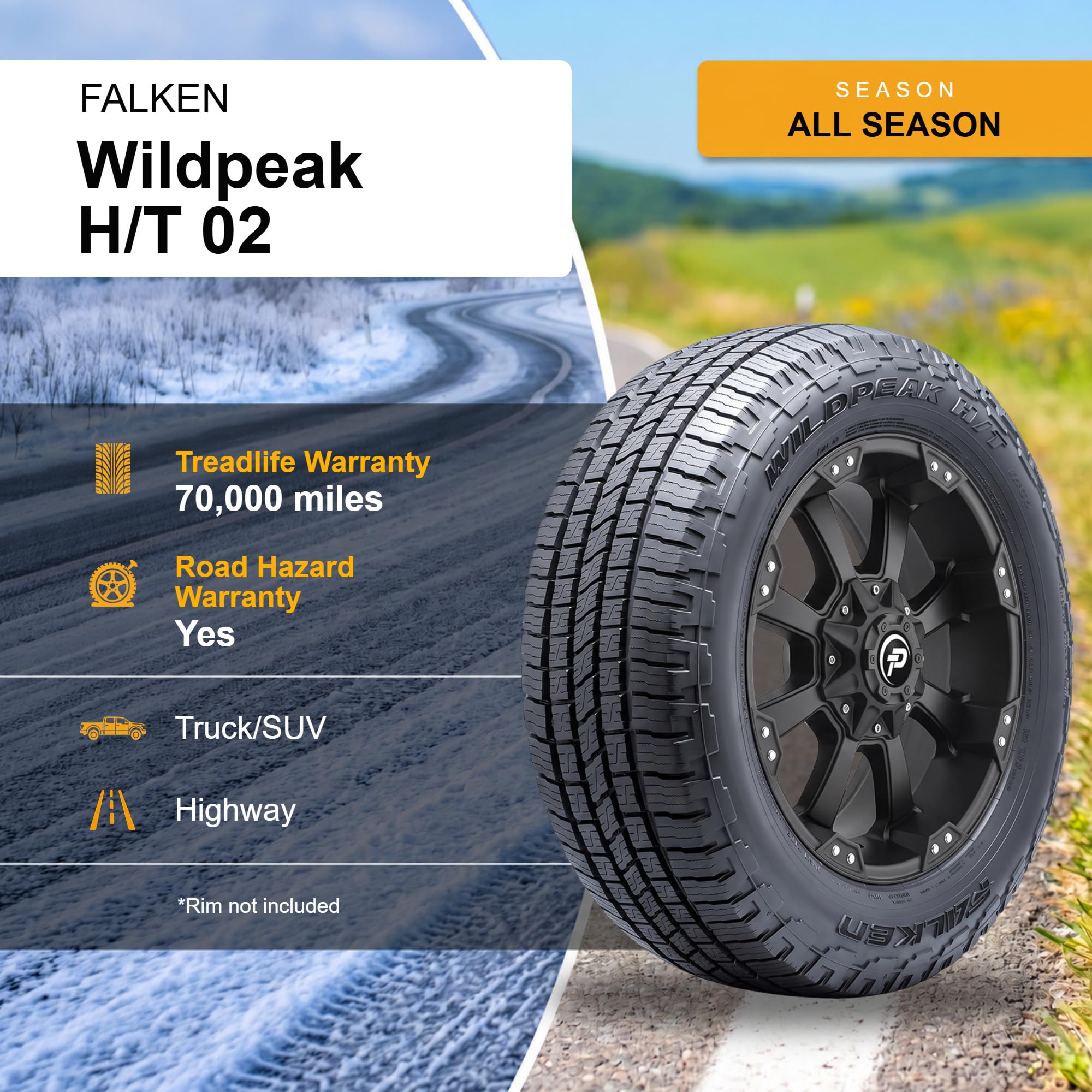 Amazon.com: FALKEN 275/55R20 117H XL FALKEN WILDPEAK HT02 BW